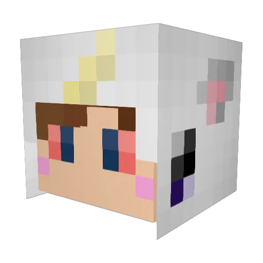 GODripps Minecraft avatar head, 3D render