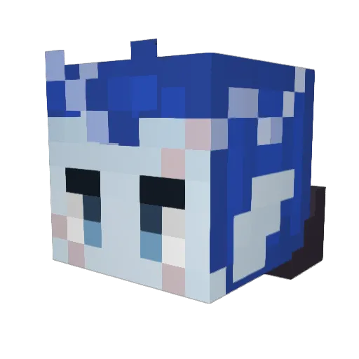 GODxOWL Minecraft avatar head, 3D render