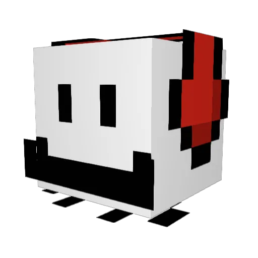 GODyeet Minecraft avatar head, 3D render