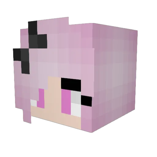 GOF4ST Minecraft avatar head, 3D render