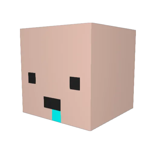 GOGNHO Minecraft avatar head, 3D render