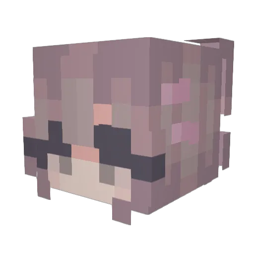 GOKIGENSAYONARA Minecraft avatar head, 3D render