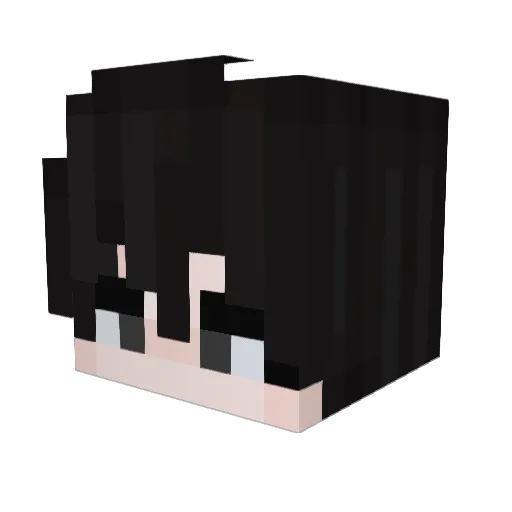 GOKNESS Minecraft avatar head, 3D render