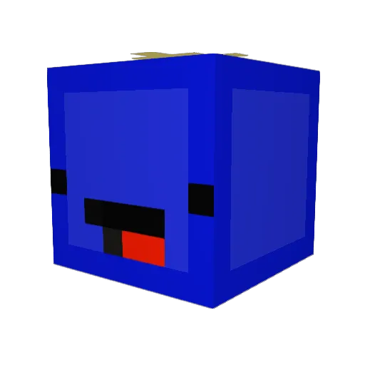 GOLDCAT1 Minecraft avatar head, 3D render