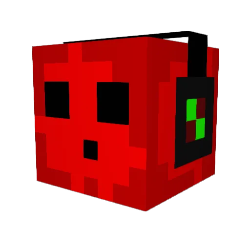 GOLDENWHALE24 Minecraft avatar head, 3D render