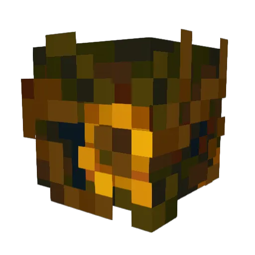 GOLDMOUSE227 Minecraft avatar head, 3D render