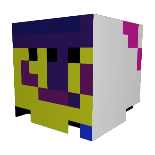 GOLDN__ Minecraft avatar head, 3D render