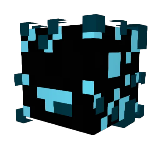 GOLDPLACK Minecraft avatar head, 3D render