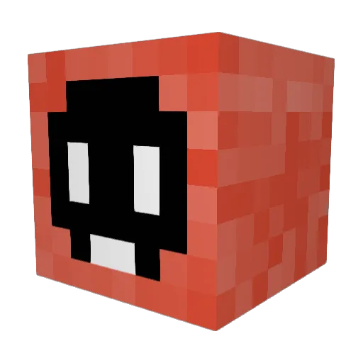 GOLDWOFLZ108 Minecraft avatar head, 3D render