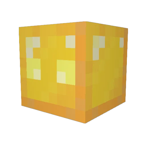 GOLD_yun Minecraft avatar head, 3D render