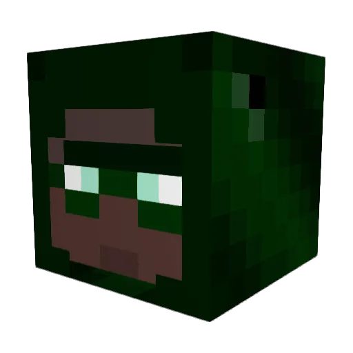 GOLLUM_9 Minecraft avatar head, 3D render