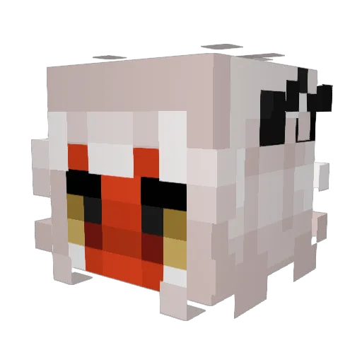 GOLWX Minecraft avatar head, 3D render