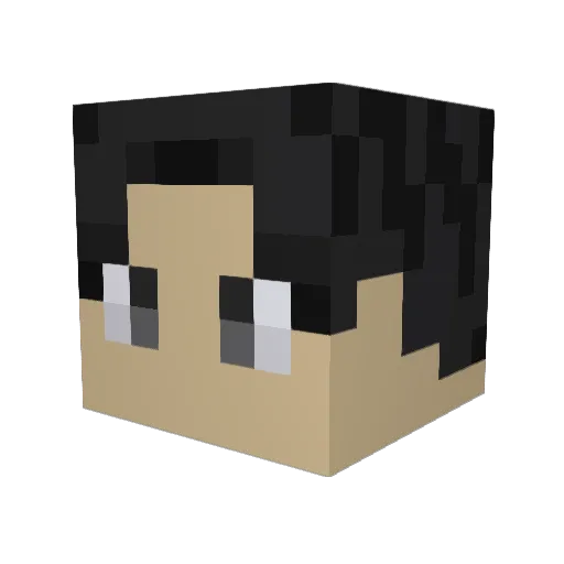 GOMAXzz Minecraft avatar head, 3D render