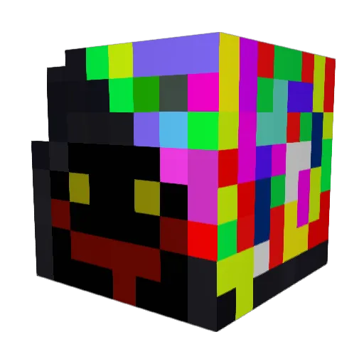 GOMA_141 Minecraft avatar head, 3D render