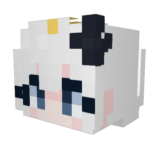 GOMJELLYPARTY Minecraft avatar head, 3D render