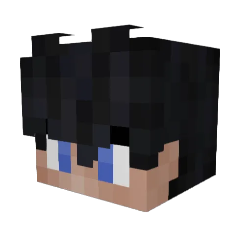 GOMUH Minecraft avatar head, 3D render