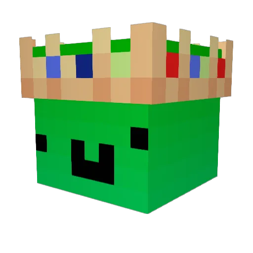 GONKETU Minecraft avatar head, 3D render