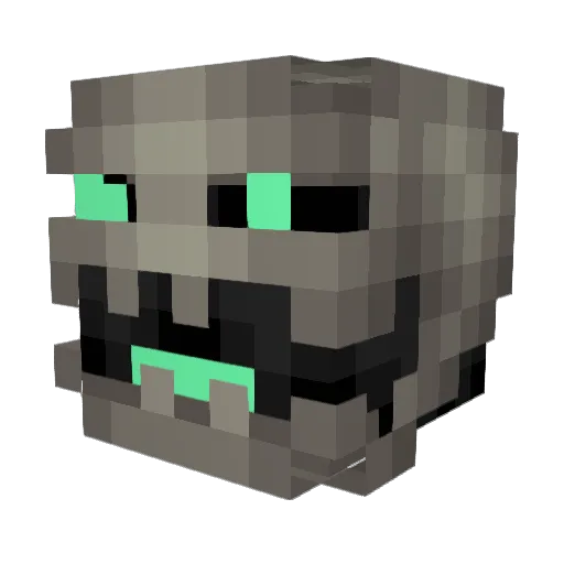 GONOZZY Minecraft avatar head, 3D render