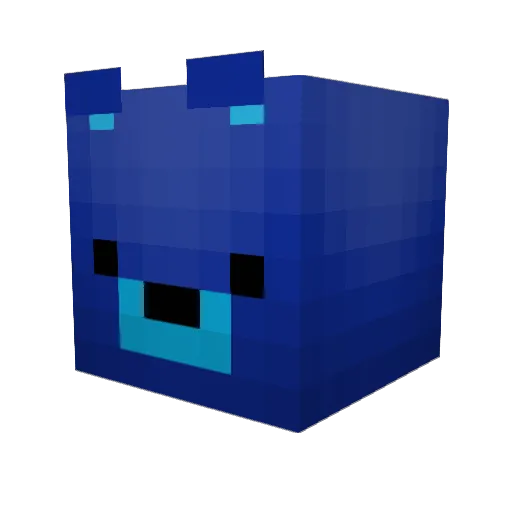 GONYANG Minecraft avatar head, 3D render
