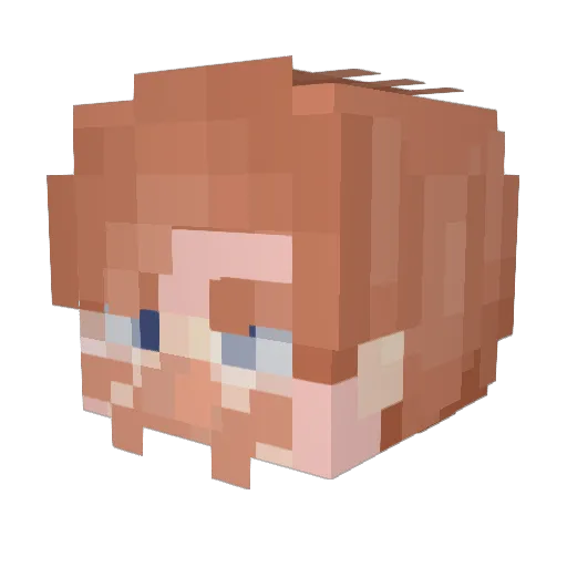 GOODGUYY Minecraft avatar head, 3D render