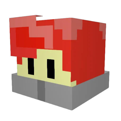 GOODOLDAN Minecraft avatar head, 3D render