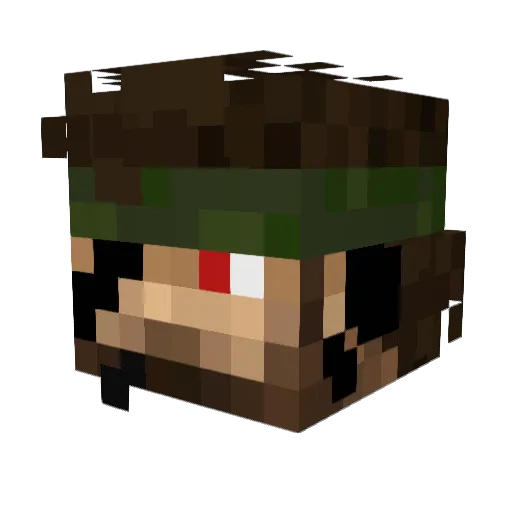 GOOFBALL58 Minecraft avatar head, 3D render