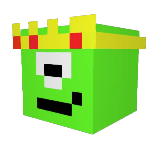 GOONBUGGIE Minecraft avatar head, 3D render