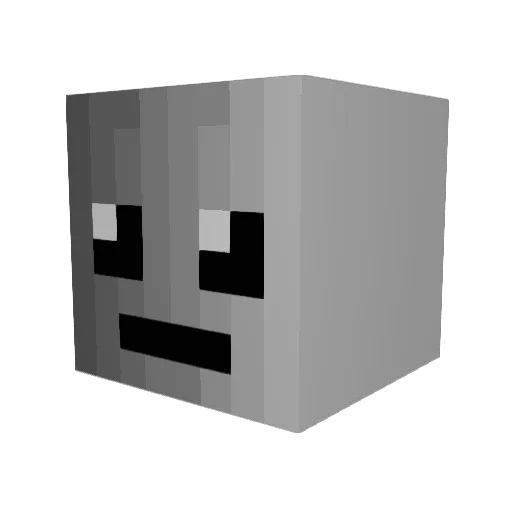 GOORTYUP1 Minecraft avatar head, 3D render