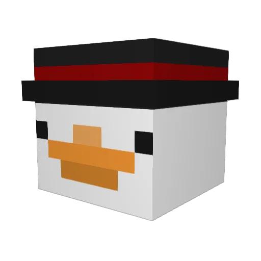 GOOSE4936 Minecraft avatar head, 3D render