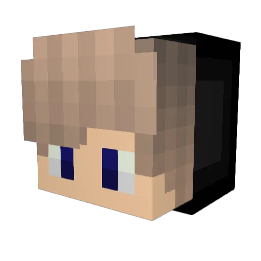 GORB0 Minecraft avatar head, 3D render