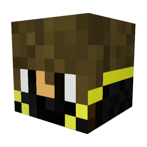 GOS7ER Minecraft avatar head, 3D render