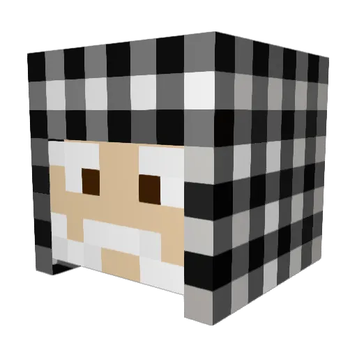 GOT_Dany Minecraft avatar head, 3D render