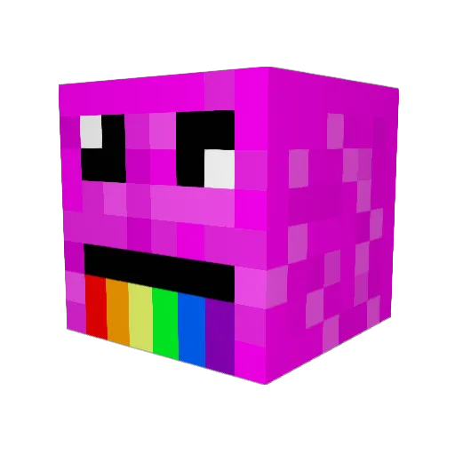 GOTgameHD Minecraft avatar head, 3D render