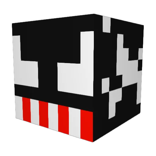 GOUST3 Minecraft avatar head, 3D render