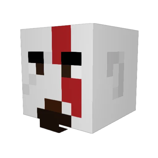 GOWAri3s Minecraft avatar head, 3D render