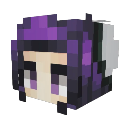 GPAD Minecraft avatar head, 3D render
