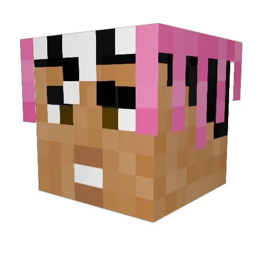 GPKjacob Minecraft avatar head, 3D render