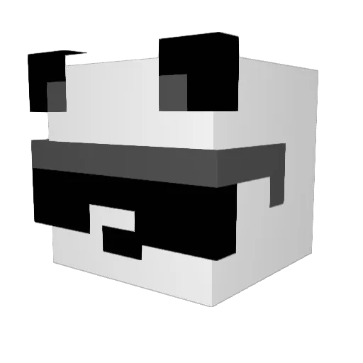 GPONTOP Minecraft avatar head, 3D render