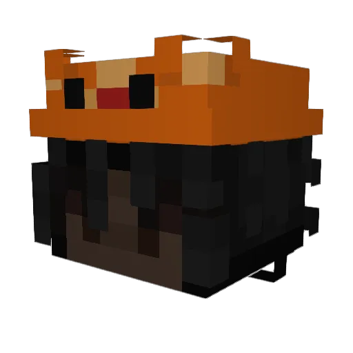 GPO_enjoyer Minecraft avatar head, 3D render