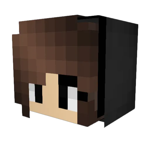 GPanka Minecraft avatar head, 3D render