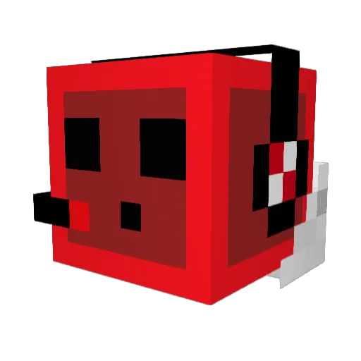 GPardx Minecraft avatar head, 3D render