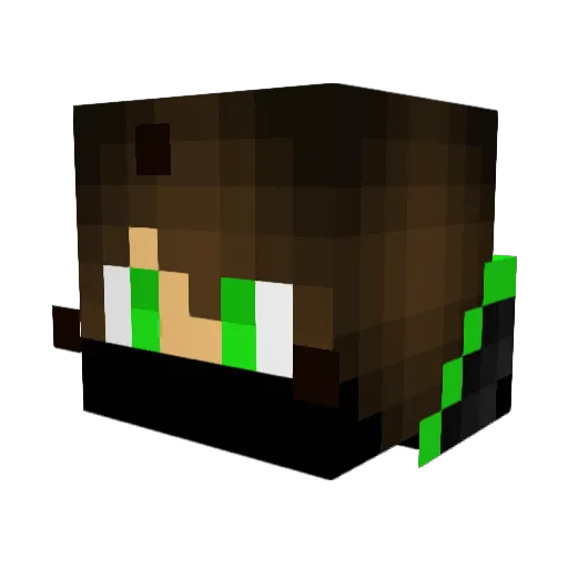 GPig26 Minecraft avatar head, 3D render