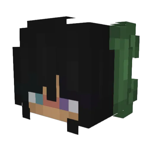 GPiker Minecraft avatar head, 3D render