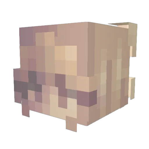 GPkeep Minecraft avatar head, 3D render