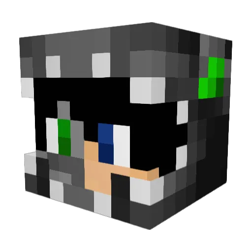 GPlay113 Minecraft avatar head, 3D render