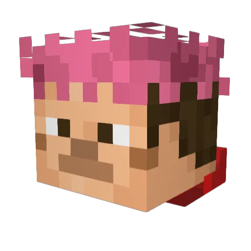 GProski Minecraft avatar head, 3D render