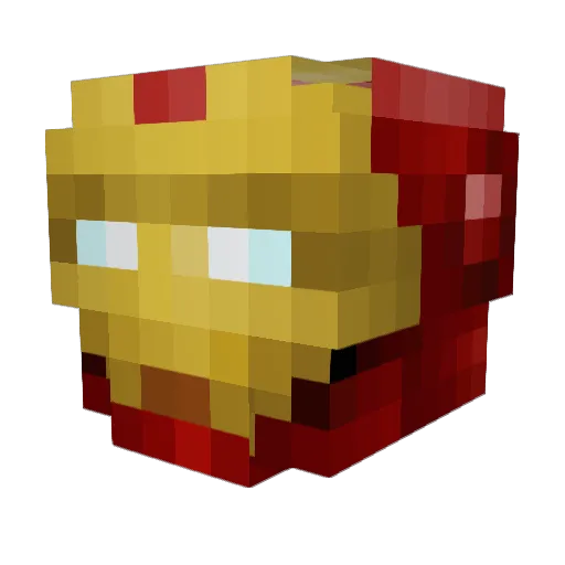 GQRN Minecraft avatar head, 3D render