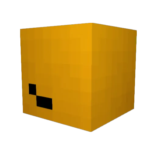 GQ_025 Minecraft avatar head, 3D render