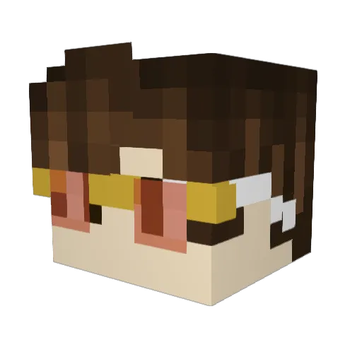 GQuery Minecraft avatar head, 3D render