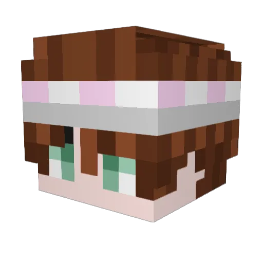 GR00T35 Minecraft avatar head, 3D render